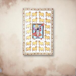 Shrinath Ji with Kamdhenu (White)