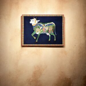 Kamdhenu with Krishna Leela (Midnight Blue)