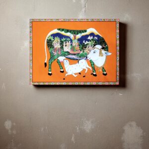 Kamdhenu with Calf (Tangerine)