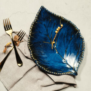 Blue Leaf Platter