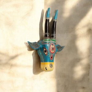 Handcrafted Wooden Nandi Head