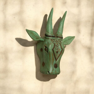 Handcrafted Wooden Nandi Head