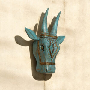 Handcrafted Wooden Nandi Head