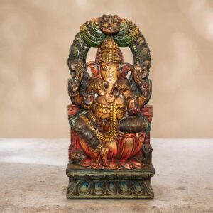 Wooden Ganesh