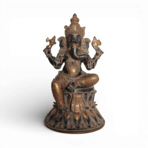 Lord Ganesha is Sitting on a Lotus