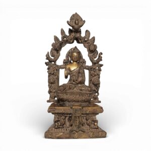 Buddha Seated in a Meditation Posture on a Lotus Throne
