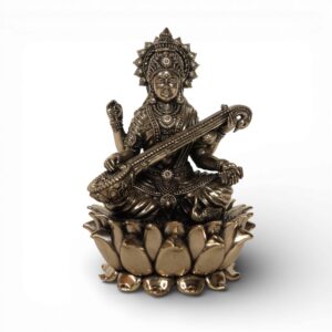 Goddess Saraswati Seated on Lotus