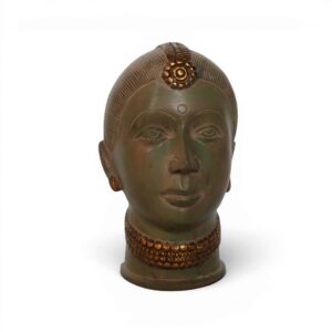 Parvati Face Green Patina Finish