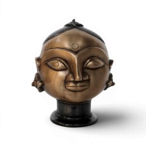 Parvati Face Gold  & Black Finish Medium