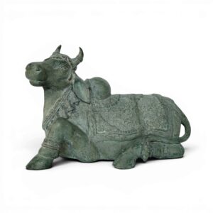 Nandi Ji Green Patina Finish