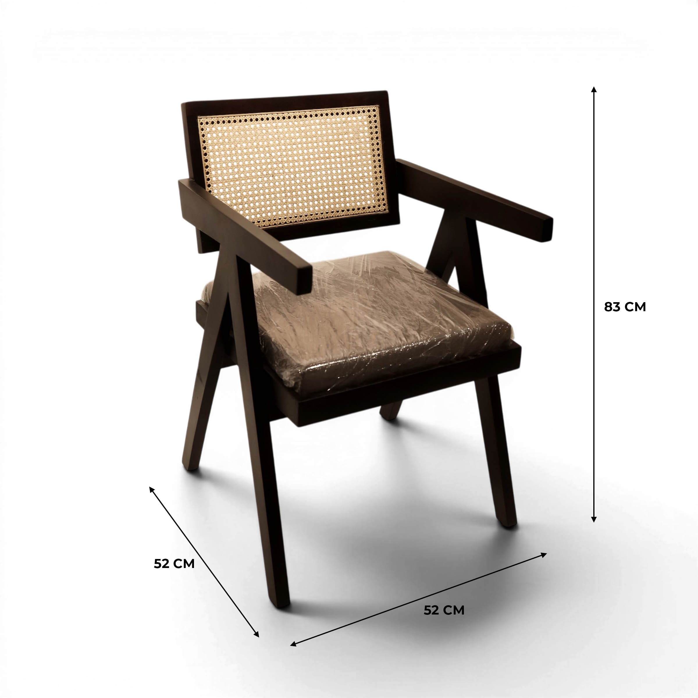 Ratan Chair Black Colour - Image 2