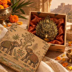 Antique Brass Garuda | Elephant Heritage Gift Box