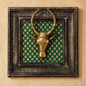 Brass Nandi Bull Wall Art