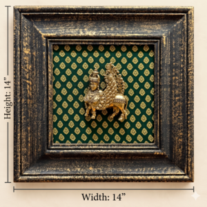 Antique Brass Mythical Kamdhenu Wall Art