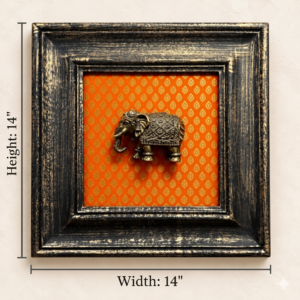 Antique Brass Royal Elephant Wall Art